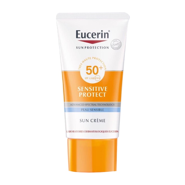 eucerin-sun-protection-sensitive-protect-creme-solaire-spf50-50ml.jpg Eucerin Sun Protection Sensitive Protect Crème Solaire Spf50 – 50ml – Image 1